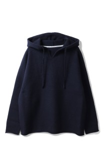 FELTED MERINO WOOL FOODIE KNIT - NAVY (253-60204)