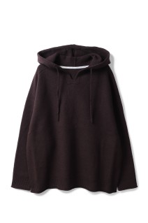FELTED MERINO WOOL FOODIE KNIT - NAVY (253-60204)