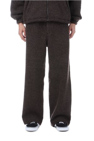 WOOL FLEECE PANTS - BROWN (253−60509)