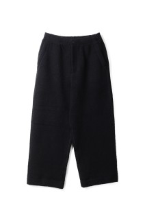 WOOL FLEECE PANTS - BLACK (253−60509)
