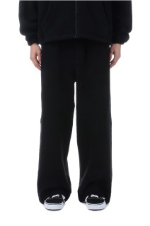 WOOL FLEECE PANTS - BLACK (253−60509)