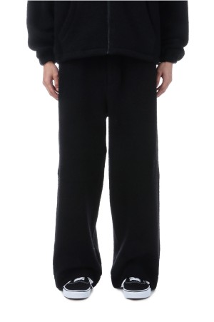 WOOL FLEECE PANTS - BLACK (253−60509)