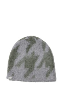 Houndstooth Mohair Beanie / Khaki (003342807)
