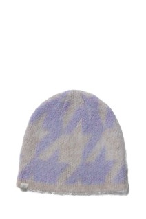 Houndstooth Mohair Beanie / Pink (003342807)