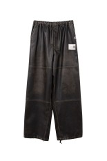 VEGAN LEATHER TROUSERS - BLACK (A15PT073)