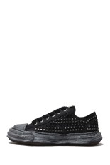 PETERSON 23 studded paint canvas Low-Top / BLK/BLK (A15FW721)