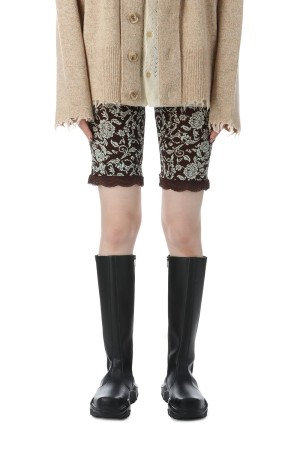パーバーズ PERVERZE Lace Trim Shorts / Brown Lace Trim Shorts（その他パンツ）｜PERVERZE（パーバーズ）の