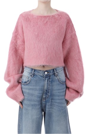 Wide Knit Top and Scarf - PINK (0125030508)