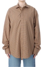 PECK CHECKED SHIRT - BEIGE (25AMSBL06)
