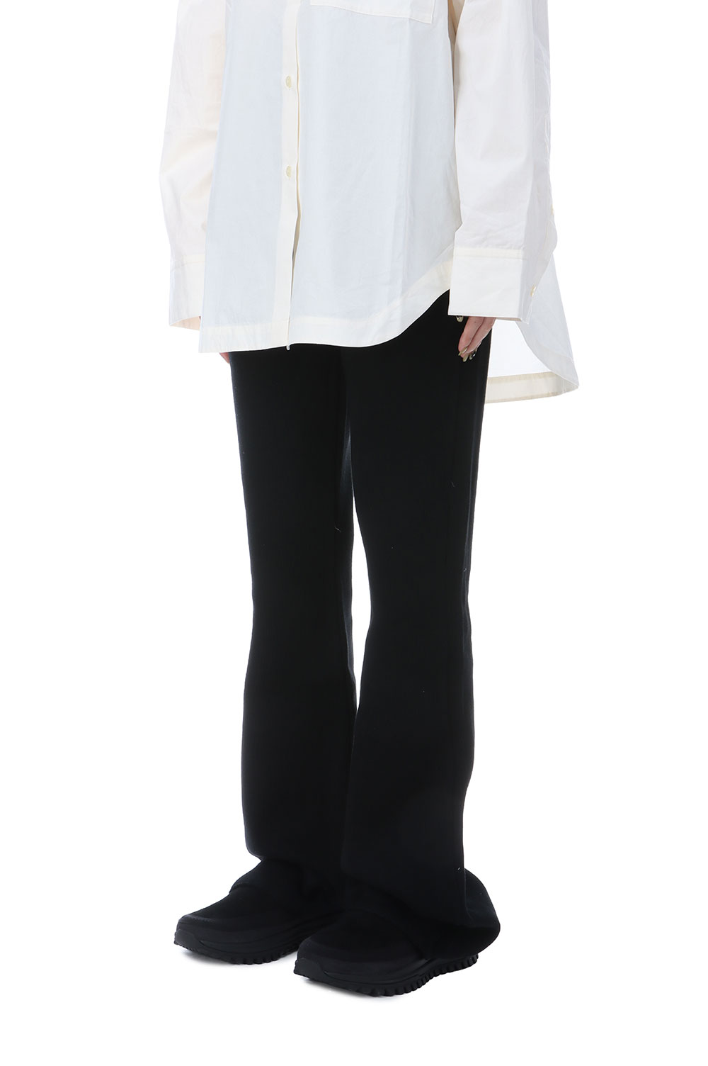 CHUNKY FLARE PANTS - BLACK (25AMSPA12) | セレクトショップ