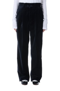 ORGANIC VELVET TOMBOY PANTS - NAVY (25AMSPA07)