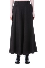 HERRINGBONE FLARE SKIRT - BROWN (25AMSSK03)