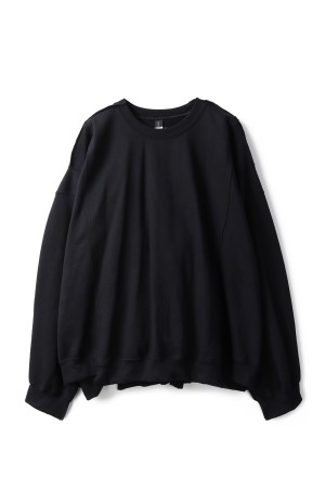 BAGGY SWEATSHIRT - BLACK (OPSW-01)