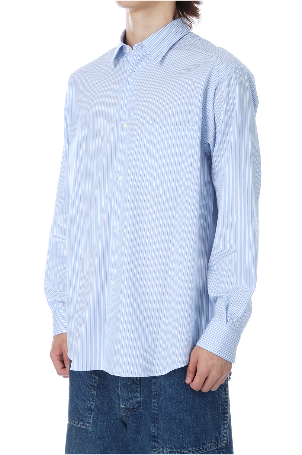 トップス Graphpaper sidogras regular collar shirt Graphpaper - グラフペーパー SIDOGRAS L/S Oversized Regular