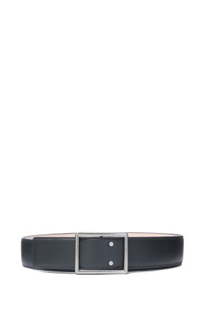 Graphpaper Holeless Leather Classic Belt - GRAY (GU252-90033B)