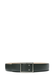 Graphpaper Holeless Leather Classic Narrow Belt - GRAY (GU252-90034B)