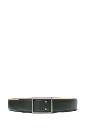 Graphpaper Holeless Leather Classic Narrow Belt - GRAY (GU252-90034B)
