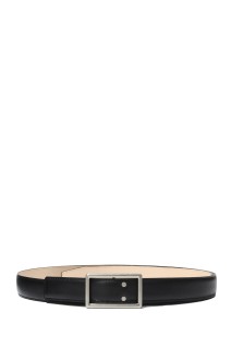 Graphpaper Holeless Leather Classic Narrow Belt - GRAY (GU252-90034B)