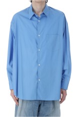 Broad L/S Oversized Regular Collar Shirt - BLUE (GM253-50001B)