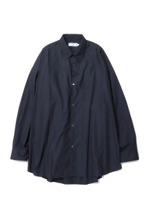 Broad L/S Oversized Regular Collar Shirt - NAVY (GM253-50001B)