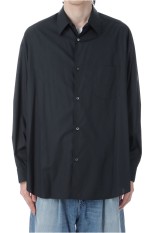 Broad L/S Oversized Regular Collar Shirt - BLACK (GM253-50001B)