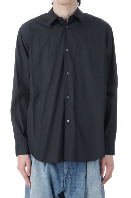 【新品未使用】Broad Regular Collar Shirt Broad Regular Collar Shirt - BLACK (GM253-50005B) | セレクト