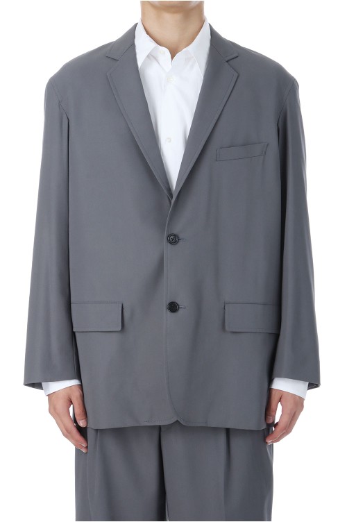 Wooly Cotton Twill Single Jacket - C.GRAY (GM253-20046B