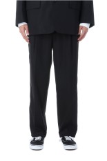 Scale Off Wool Wide Tapered Slacks - BLACK (GM253-40177B