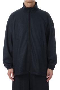Wool Smooth Flannel Track Blouson - GRAY (GU253-30220B)
