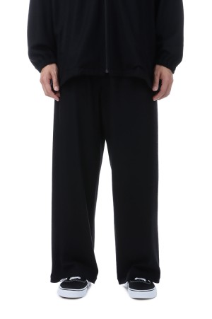 Wool Smooth Flannel Easy Wide Pants	- BLACK (GU253-40223B)
