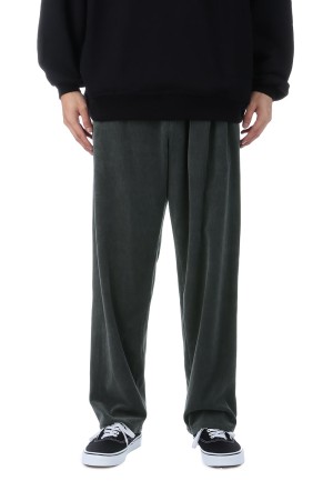 Soft Knit Corduroy Wide Tapered Chef Pants - GRAY (GM253-40212B)