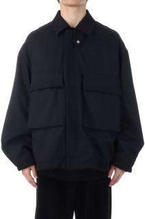 Techno Wool Nylon Field Jacket - BLACK (GM253-30315)