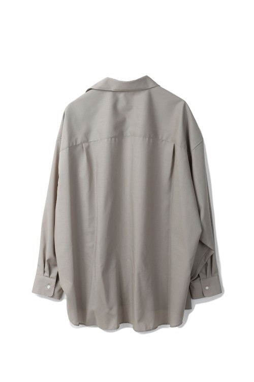 Techno Wool Tropical Skipper Shirt - GREGE (GM253-50374