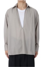 Techno Wool Tropical Skipper Shirt	- GREGE (GM253-50374)