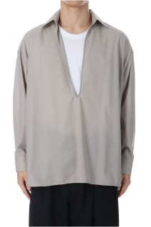 Techno Wool Tropical Skipper Shirt	- GREGE (GM253-50374)