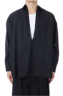 Techno Wool Tropical Skipper Shirt	- BLACK (GM253-50374)