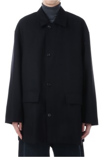 Scale Off Flannel Car Coat - BLACK (GM253-10354)