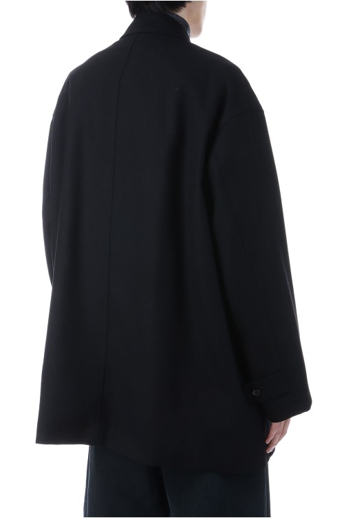 Scale Off Flannel Car Coat - BLACK (GM253-10354) | セレクト