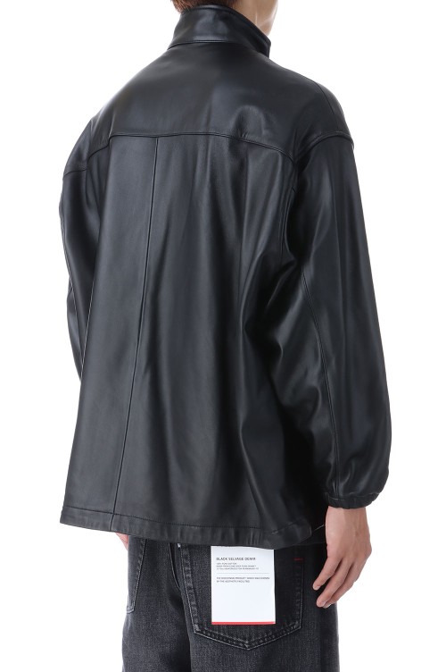 Sheep Leather Track Blouson - BLACK (GM253-30445) | セレクト