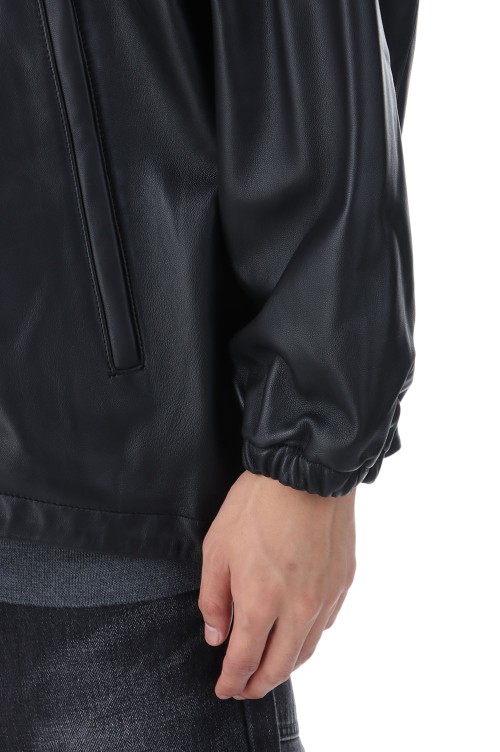 Sheep Leather Track Blouson - BLACK (GM253-30445) | セレクト