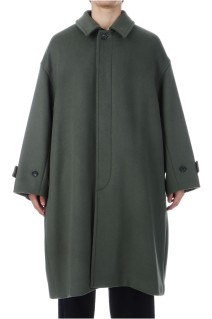 Light Melton Oversized Coat - GREEN (GU253-10270C)