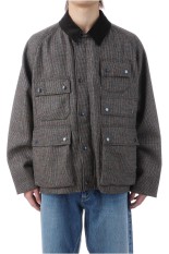 editor wool jacket - OLIVE CHECK (MWO0300)