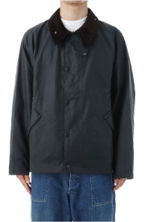over size transport wax jacket - BLACK  (MWX1678)