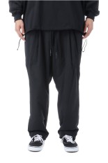 WIDE TAPERED EASY PANTS / NEW CRISPY - BLACK (SFCFW25P04)