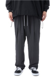 WIDE TAPERED EASY PANTS / NEW CRISPY - CHARCOAL	(SFCFW25P04)