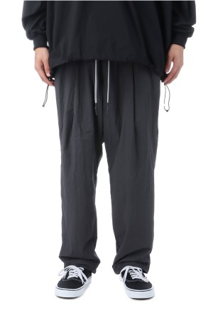 WIDE TAPERED EASY PANTS / NEW CRISPY - CHARCOAL	(SFCFW25P04)