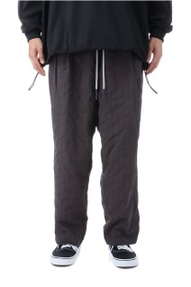 NEW WIDE TWO TUCK PANTS / STITCHED NYLON - D.GREY (SFCFW25P06)