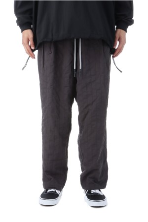 NEW WIDE TWO TUCK PANTS / STITCHED NYLON - D.GREY (SFCFW25P06)