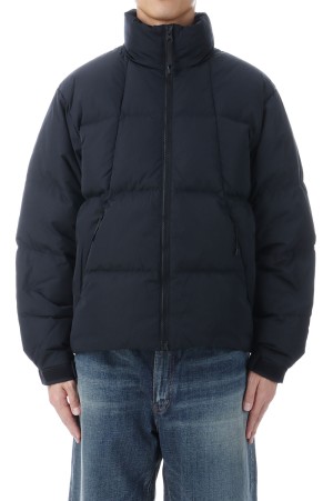 Dope Dyed Ripple Nylon Down Jacket - DARK NAVY (GL25339)