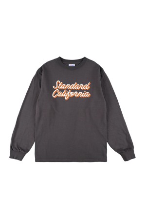 SD Heavyweight Modern Twist Signs Logo LS T - CHARCOAL